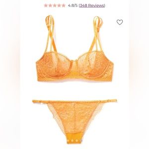 BRAND NEW Adore Me Evah Unlined Balconette Bra and Underwear set